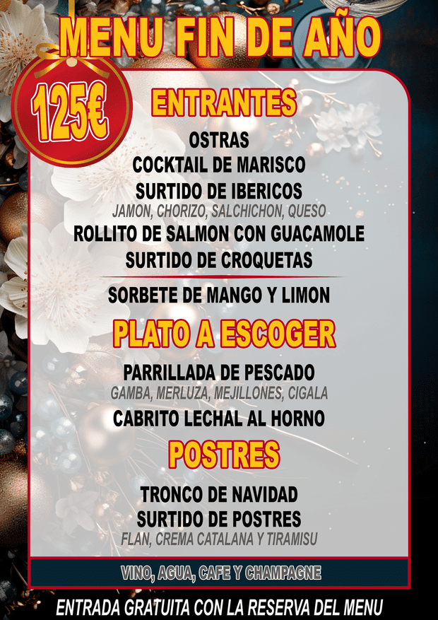 MENU FIN DE AÑO 2025