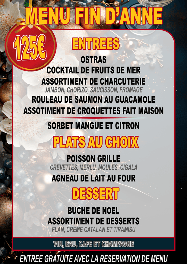MENU FIN DE AÑO 2025